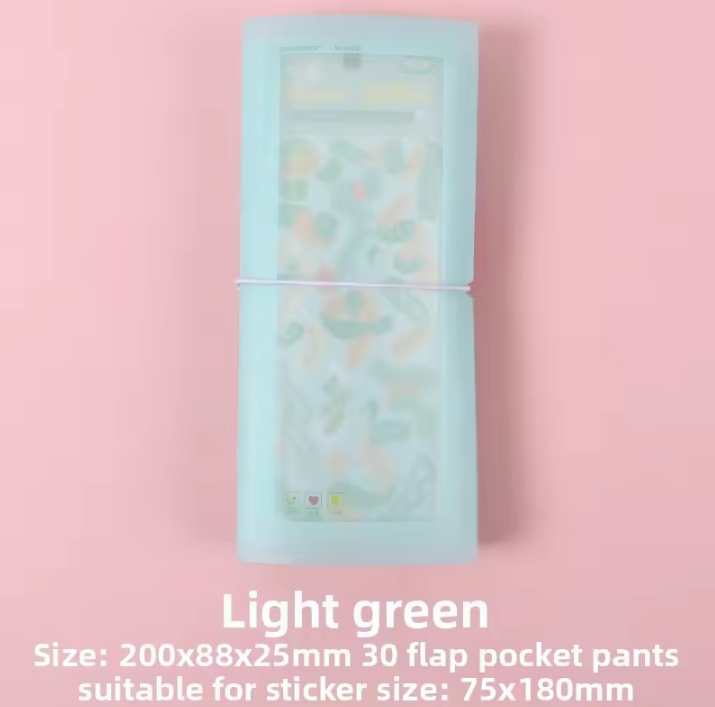 30 Pockets Macaron Deco Stickers Mini Storage Folder