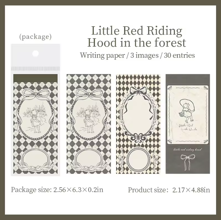 30 Pcs Fairy Tale Little Joys Series Memo Pad for Journaling