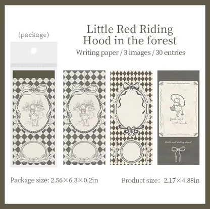 30 Pcs Fairy Tale Little Joys Series Memo Pad for Journaling