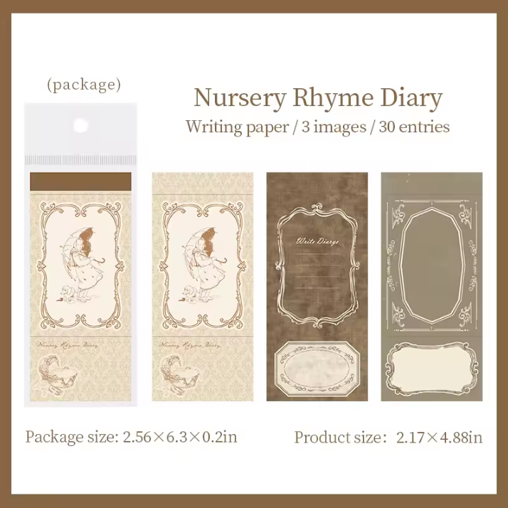 30 Pcs Fairy Tale Little Joys Series Memo Pad for Journaling