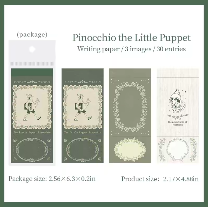 30 Pcs Fairy Tale Little Joys Series Memo Pad for Journaling