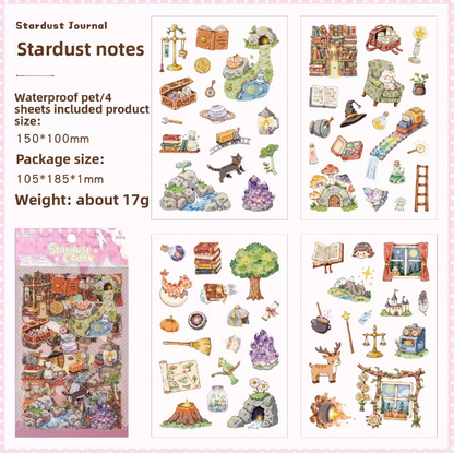 4 Sheets Happiness Guide Series Cute Bullet Journal Stickers