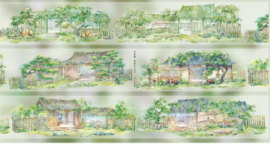 Spring Willow Ancient Hedgerow house PET Landscaping Tape