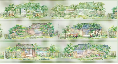 Spring Willow Ancient Hedgerow house PET Landscaping Tape