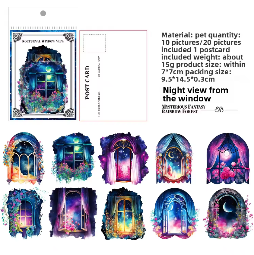 20 pcs Mystic Fantasy Series Dream Wonderland Stickers