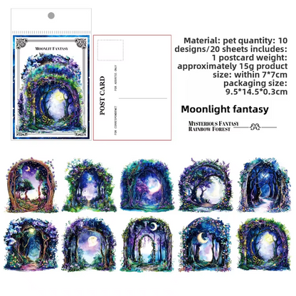 20 pcs Mystic Fantasy Series Dream Wonderland Stickers