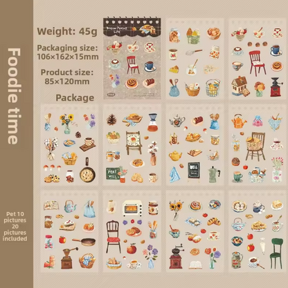 20 Sheets Chasing Dreams Lifestyle Series Lifestyle themed sticker Book