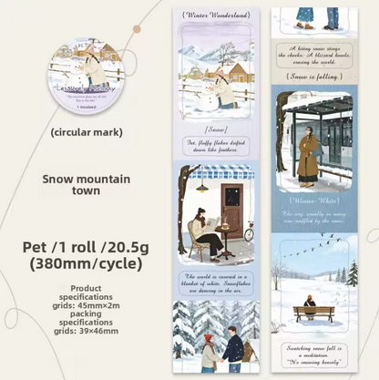 1 roll Leisurely Holiday Series Vacation themed scrapbooking Tape