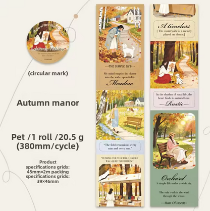 1 roll Leisurely Holiday Series Vacation themed scrapbooking Tape