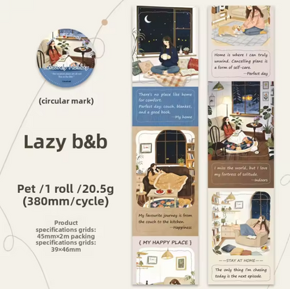 1 roll Leisurely Holiday Series Vacation themed scrapbooking Tape
