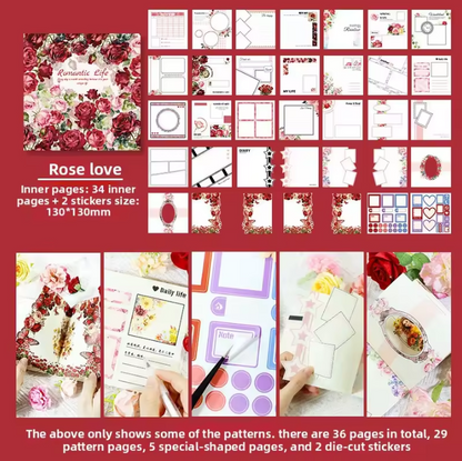 1 Pc Instagram-style notebook with irregular pages for journaling