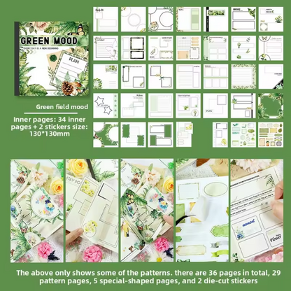 1 Pc Instagram-style notebook with irregular pages for journaling