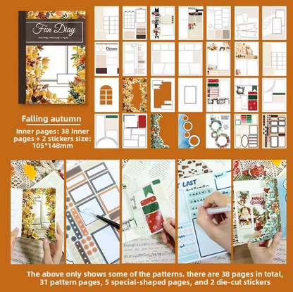 1 Pc Instagram-style notebook with irregular pages for journaling