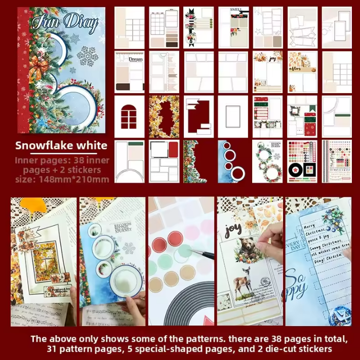 1 Pc Instagram-style notebook with irregular pages for journaling