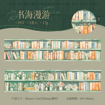 1 Roll Reading Time Together Series Street Corner Book Tape
