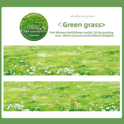 1 roll Stroll Through the Greenery Series Pebble Path Scenery Washi tape