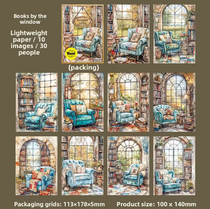 30 Sheets Doors and windows of the Past Series Junk journal Material Paper