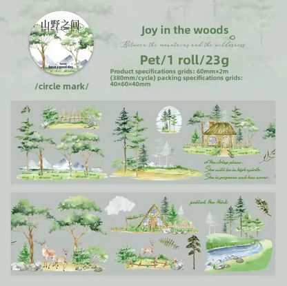 1 Roll Creating Woodland-themed the Wilderness Series Pet Tape