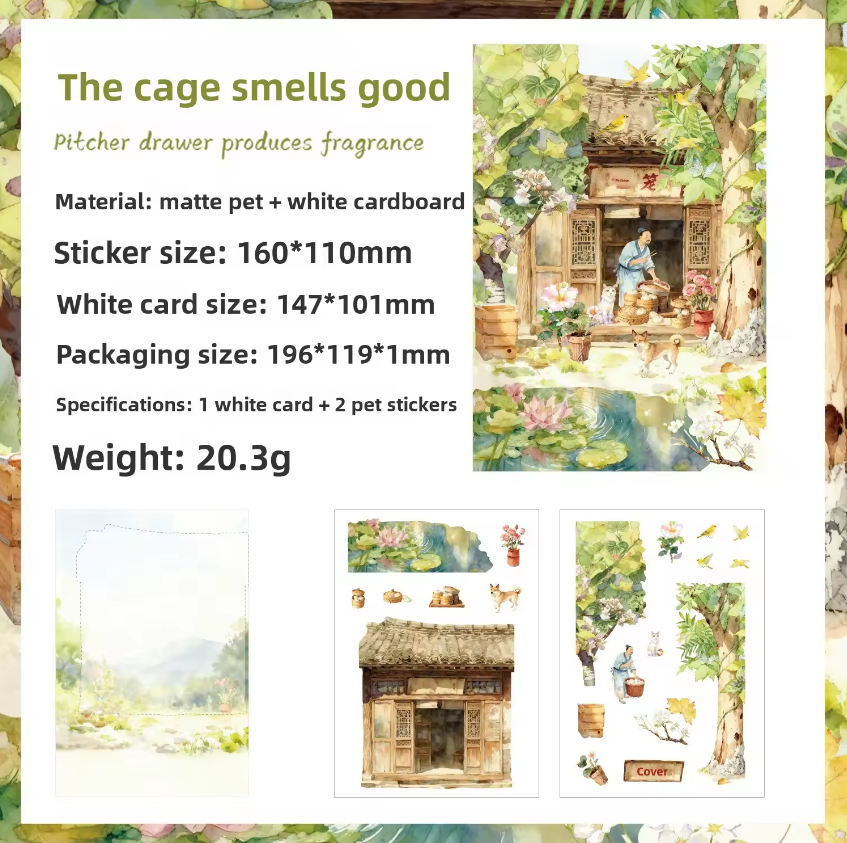 3 Sheets Pack Nine Crossroads Scenery Stickers 3D Stickers