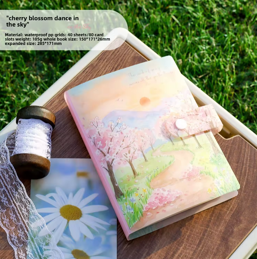 1 Pc Storage Album Four Seasons Like a Song Series Sticker Storage Album