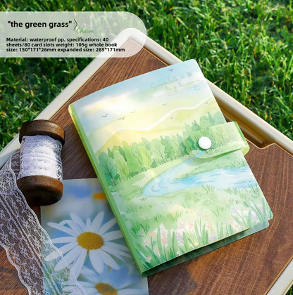 1 Pc Storage Album Four Seasons Like a Song Series Sticker Storage Album