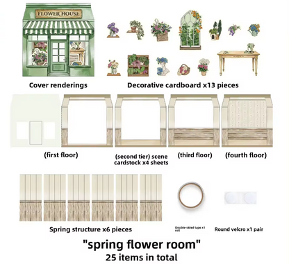 All-in-One Craft Kit Small Shop Series: 3D House DIY Journal