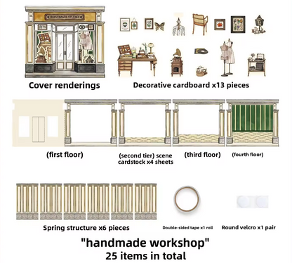 All-in-One Craft Kit Small Shop Series: 3D House DIY Journal