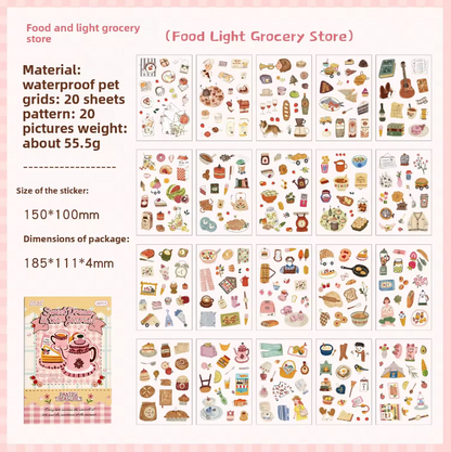 20 Sheets Sweet Dreams Notebook Series Cute Planner Sticker Books