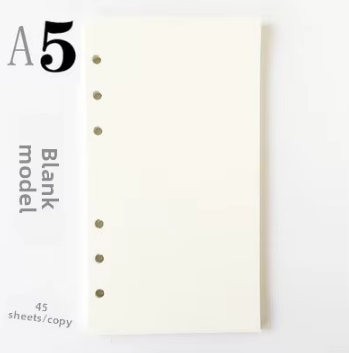 A5 Clear Wavy-Patterned Storage Album Ring Binder Journal