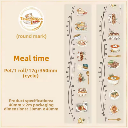 1 Roll Life Sequence Series Handbook Decoration Stickers Pet Tape