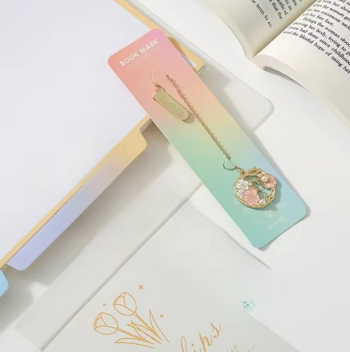 Starfish Metal Bookmark Cartoon Style Multi-Functional Book Clip Pendant