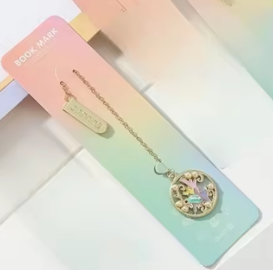 Starfish Metal Bookmark Cartoon Style Multi-Functional Book Clip Pendant