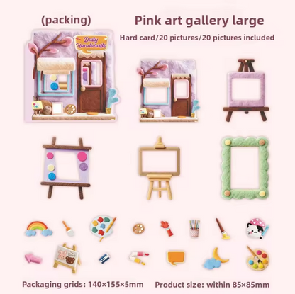 20 Pcs Daily Craft Series Realistic Fabric textured Stickers