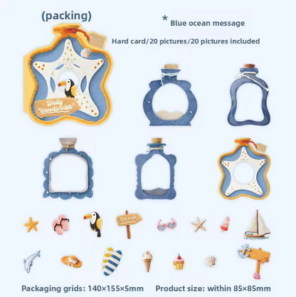 20 Pcs Daily Craft Series Realistic Fabric textured Stickers