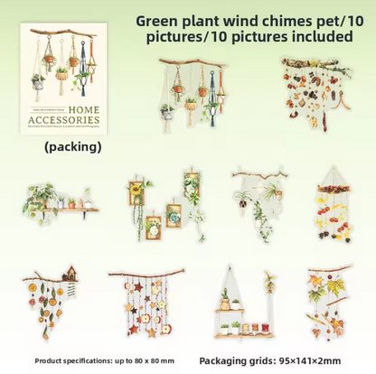 10 Pcs Home Decor Collection Home Elements Stickers