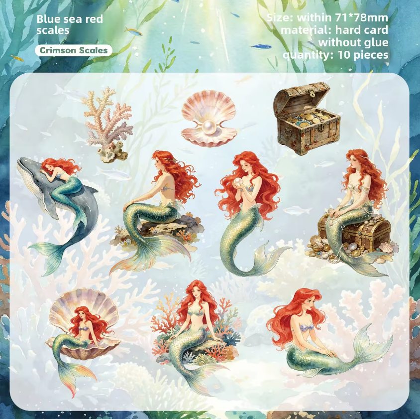 10 Pcs Enchanted Dreams Fairy Tale Journaling Stickers