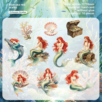 10 Pcs Enchanted Dreams Fairy Tale Journaling Stickers