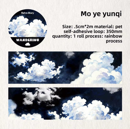 1 Roll Journey Through The Clouds Series Clouds and Sunset Theme Tape