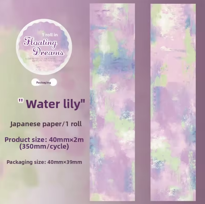 1 Roll Dreams of The Floating World Series Retro style Decals Tape