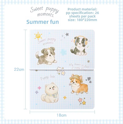 1 Pc Sweet and Cute Cats and Dogs Organizer or Photo Album Notebook