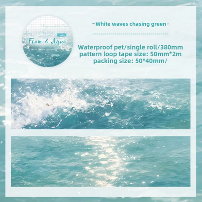 1 Roll The Starry Whispers of The Waves Series Transparent Tape