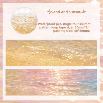1 Roll The Starry Whispers of The Waves Series Transparent Tape