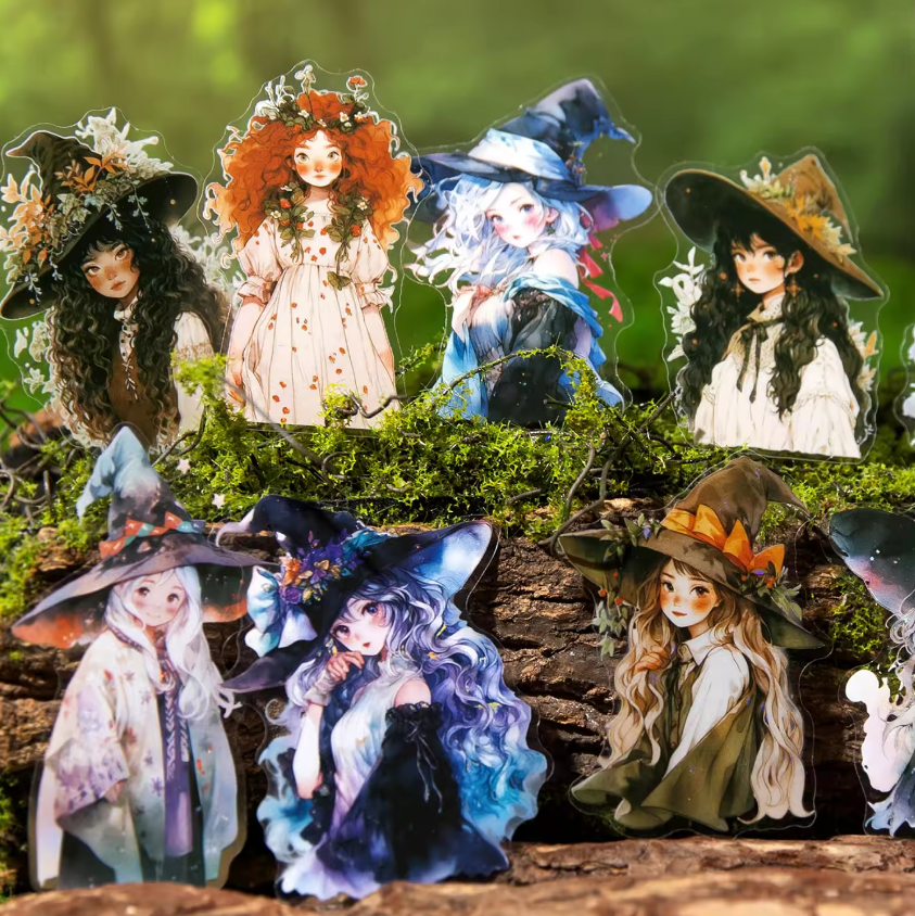 10 Pcs Witch's Adventure Series Witch's Theme Decorative sticker pack