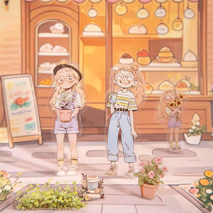 2M Roll Jiao Jiao and Nuo Nuo Series Cute Character Scenery PET Tape